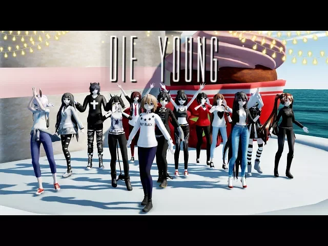 『mmd』 die young (thank you all for 200 subscribers) 【60 fps + dl links】
